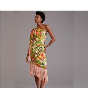FARM Rio | Dresses | Farm Rio Swinging Palms Linen Midi Dress Nwt | Poshmark